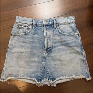 AGOLDE denim mini skirt